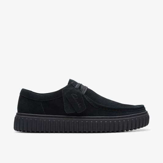 Torhill Lo Black Suede Clarks Men