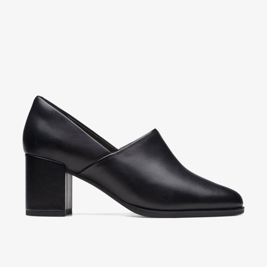 Freva 55 Lily Black Leather Clarks Women