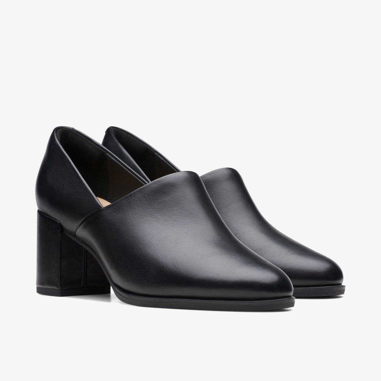 Freva 55 Lily Black Leather Clarks Women