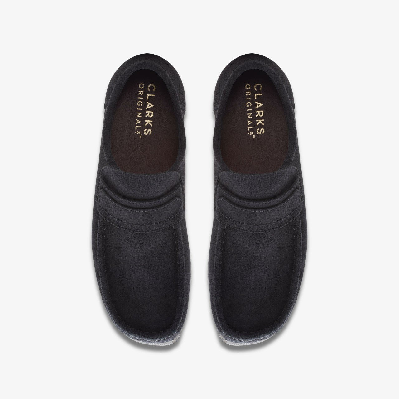 Wallabee Loafer Black Suede Clarks Men