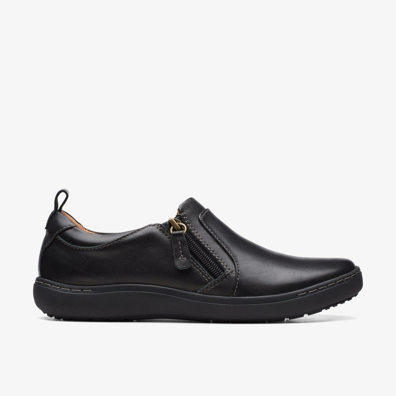 Nalle Lilac Black Leather Clarks Women