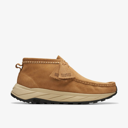 Wallabee Eden Dark Sand Suede Clarks Men