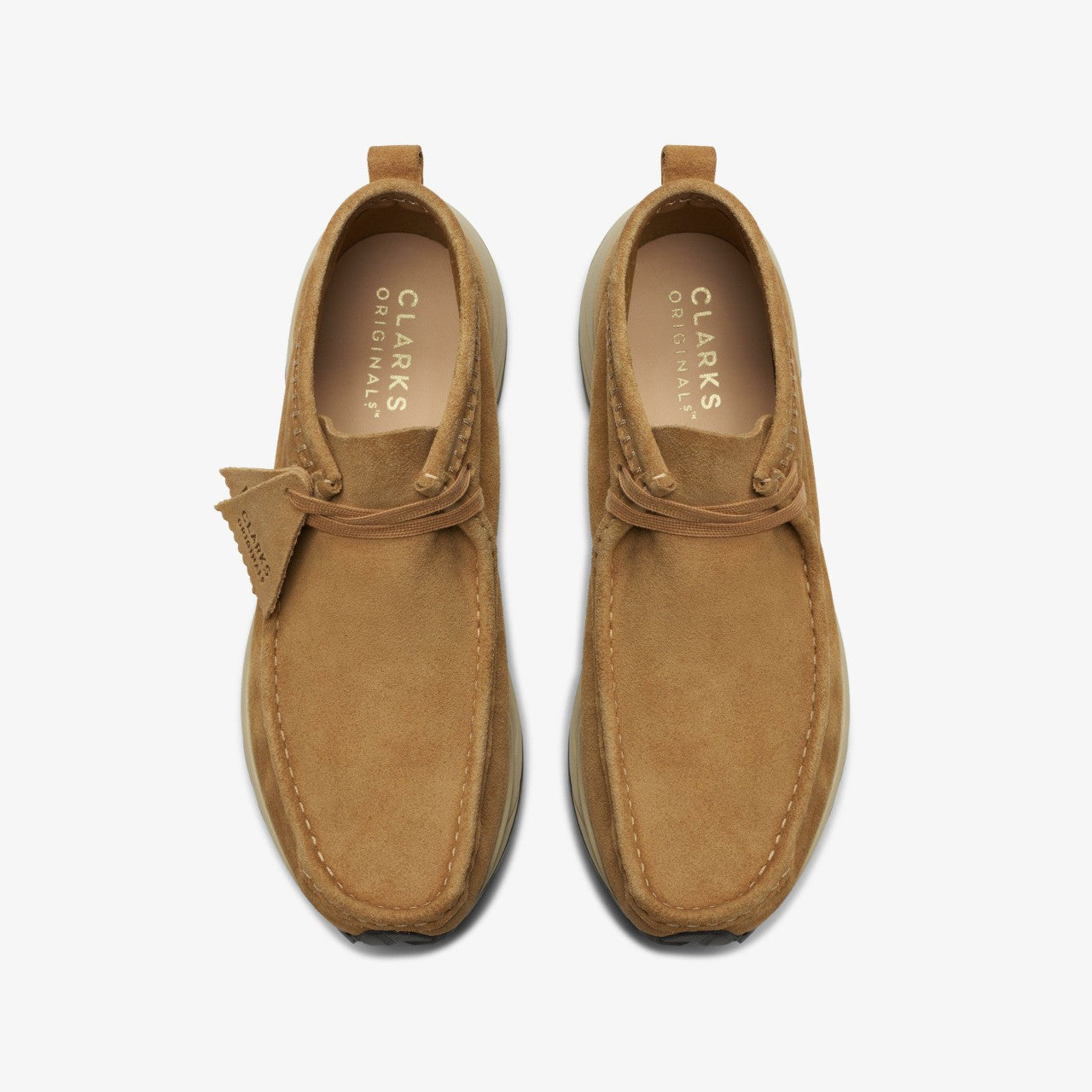 Wallabee Eden Dark Sand Suede Clarks Men