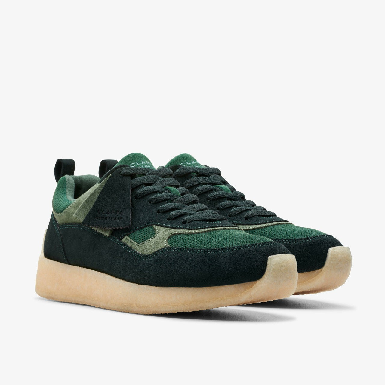 Lockhill Dark Green Combination Clarks Women|Men
