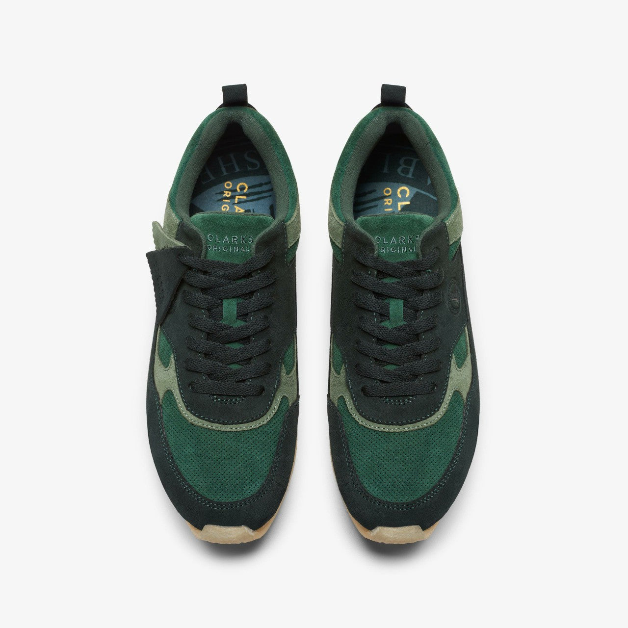 Lockhill Dark Green Combination Clarks Women|Men