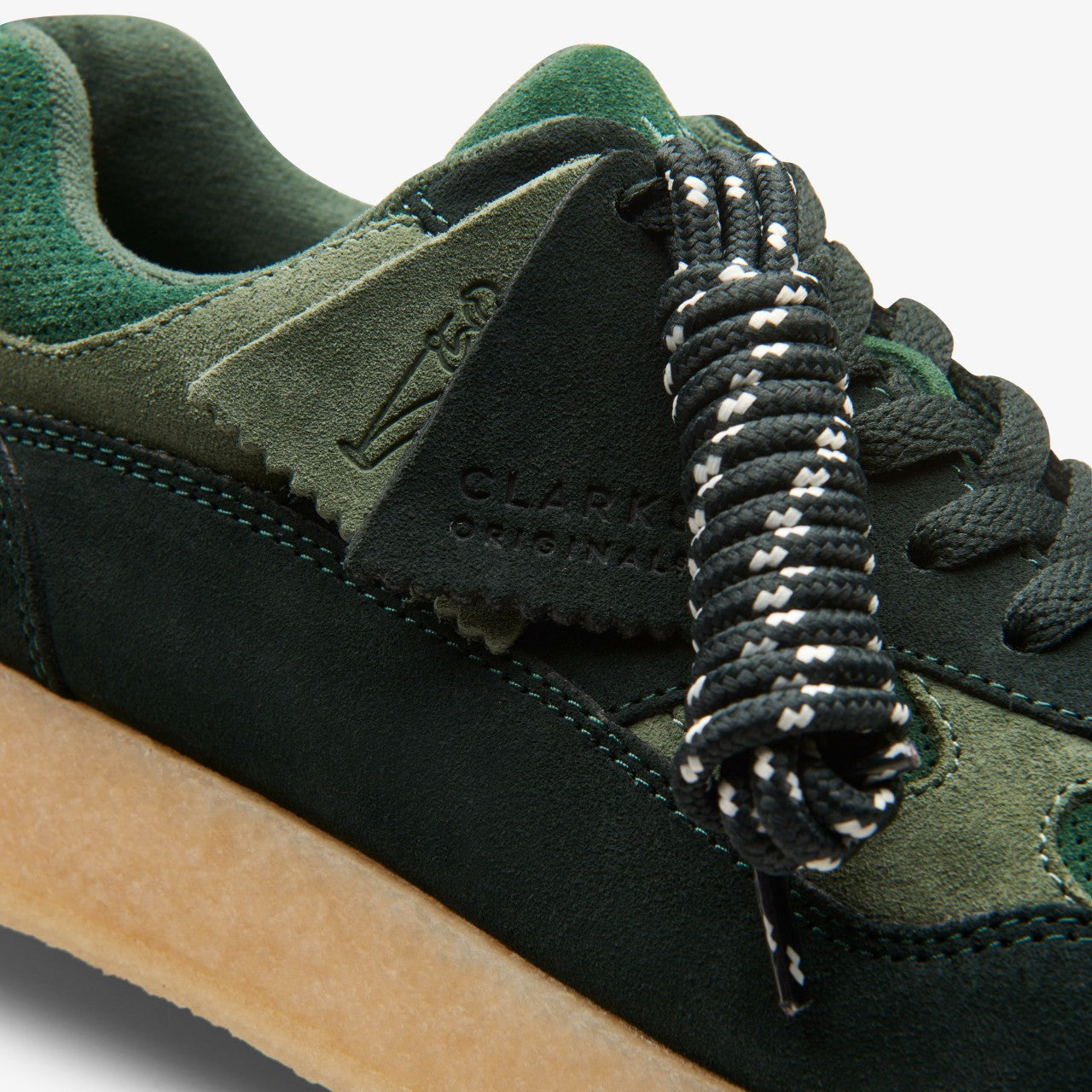 Lockhill Dark Green Combination Clarks Women|Men