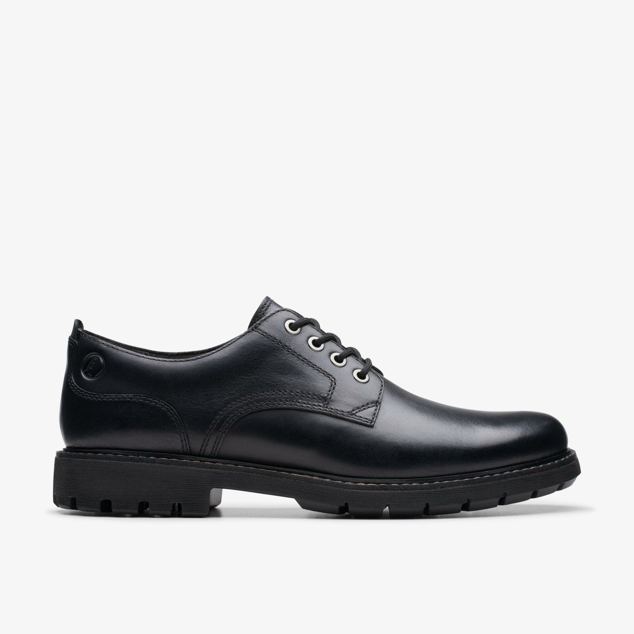 Batcombe Tie Black Leather Clarks Men