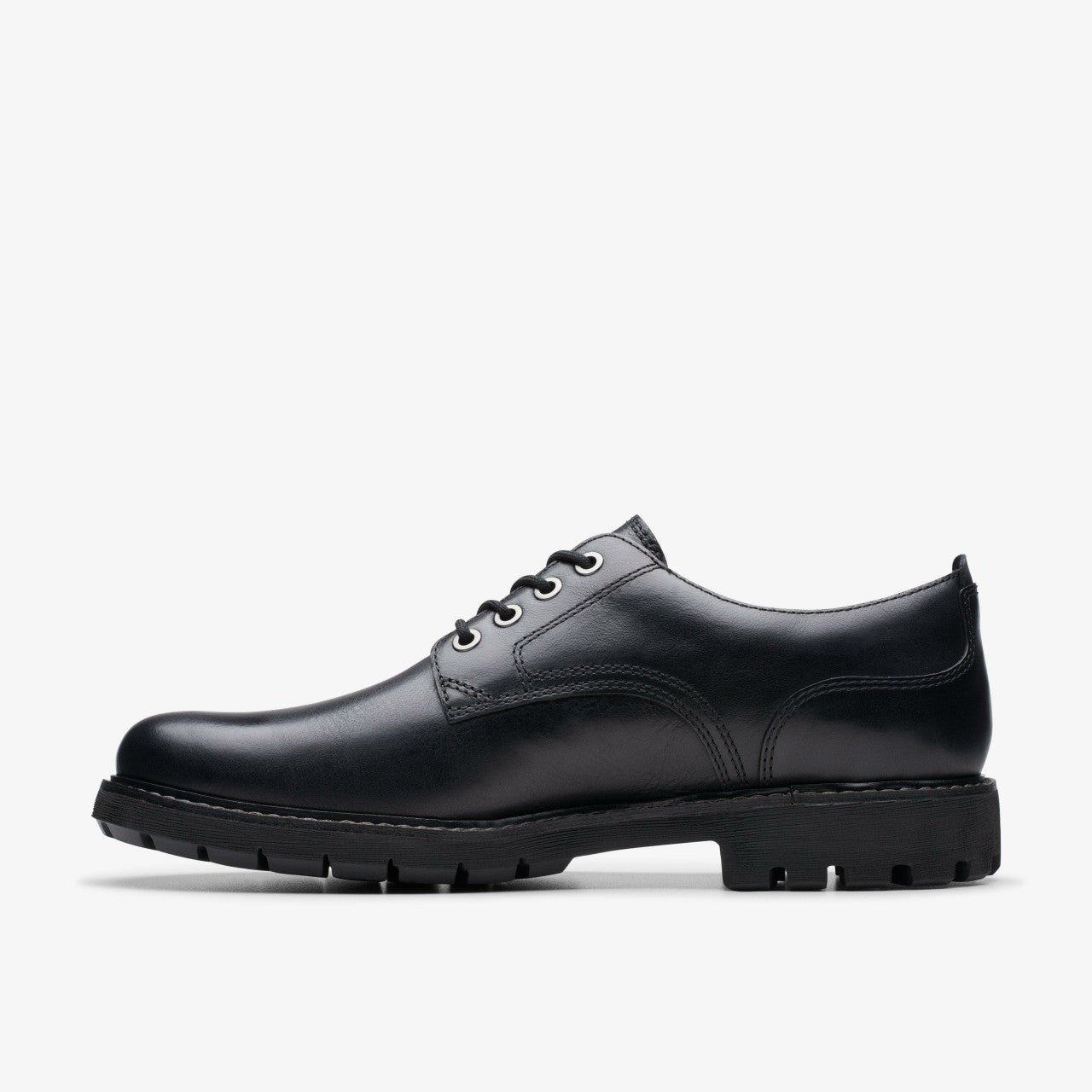 Batcombe Tie Black Leather Clarks Men