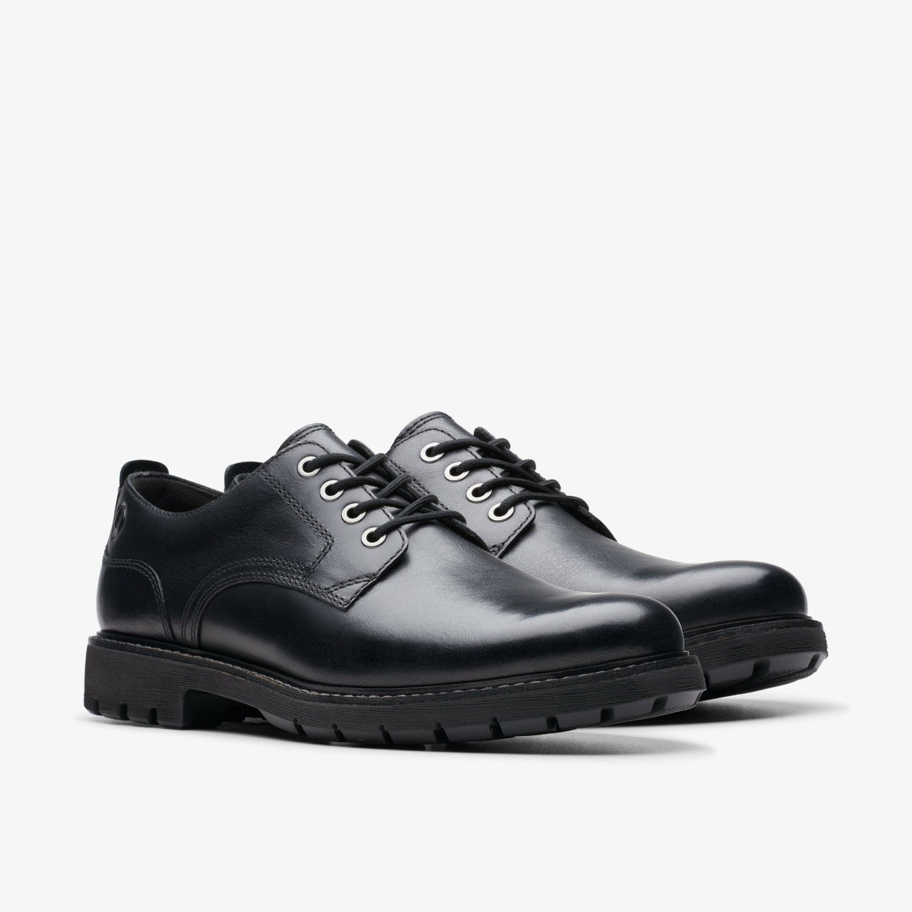Batcombe Tie Black Leather Clarks Men