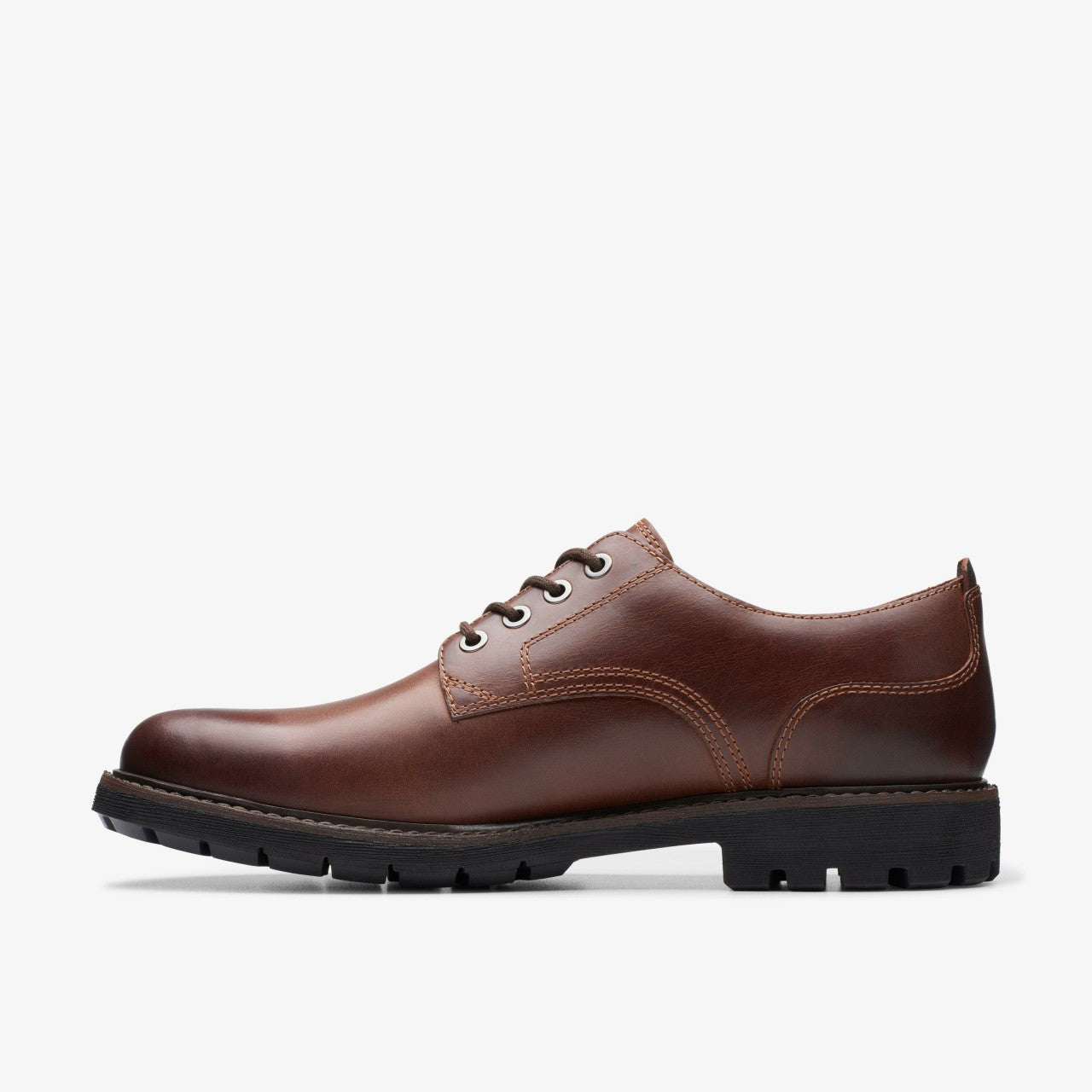 Batcombe Tie Dark Tan Leather Clarks Men