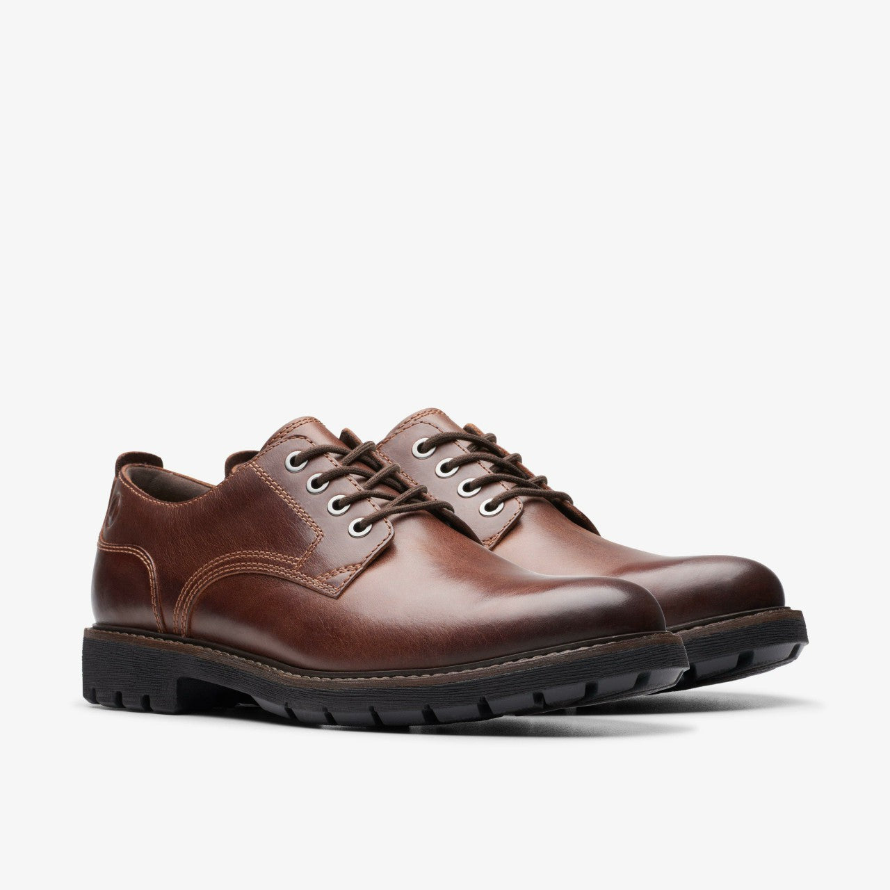Batcombe Tie Dark Tan Leather Clarks Men