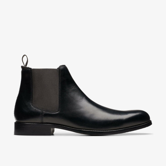 Craft Arlo Top Chelsea Boot Black Leather Clarks Men