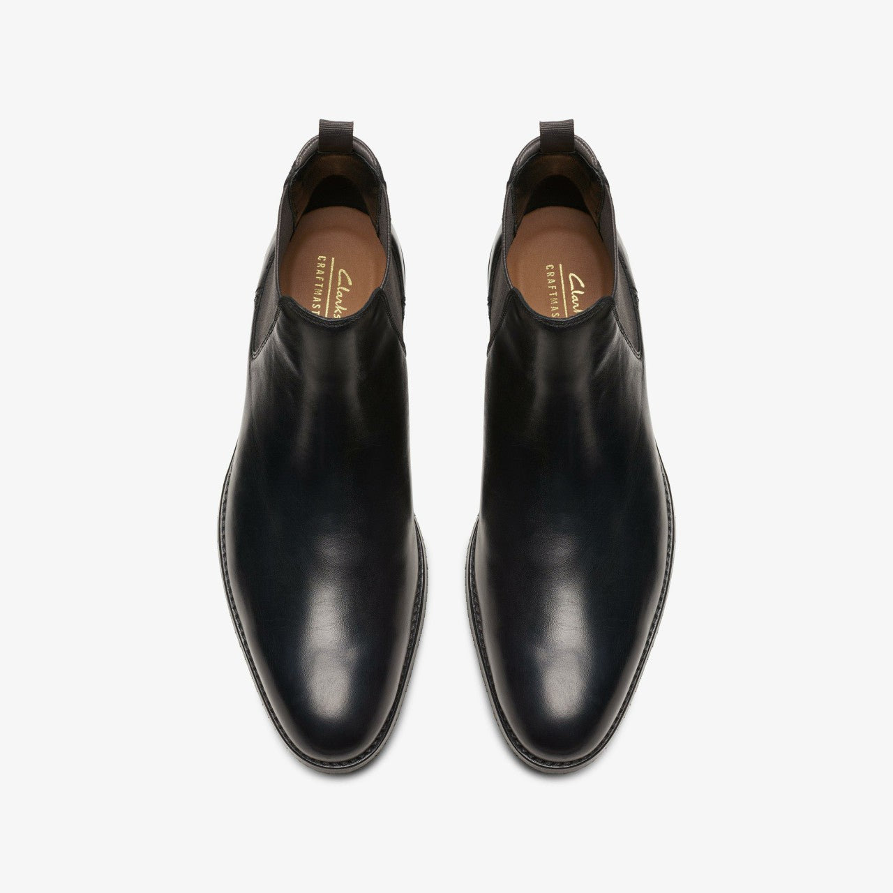 Craft Arlo Top Chelsea Boot Black Leather Clarks Men