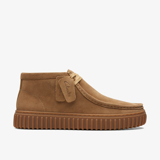 Torhill Hi Dark Sand Suede Clarks Women|Men
