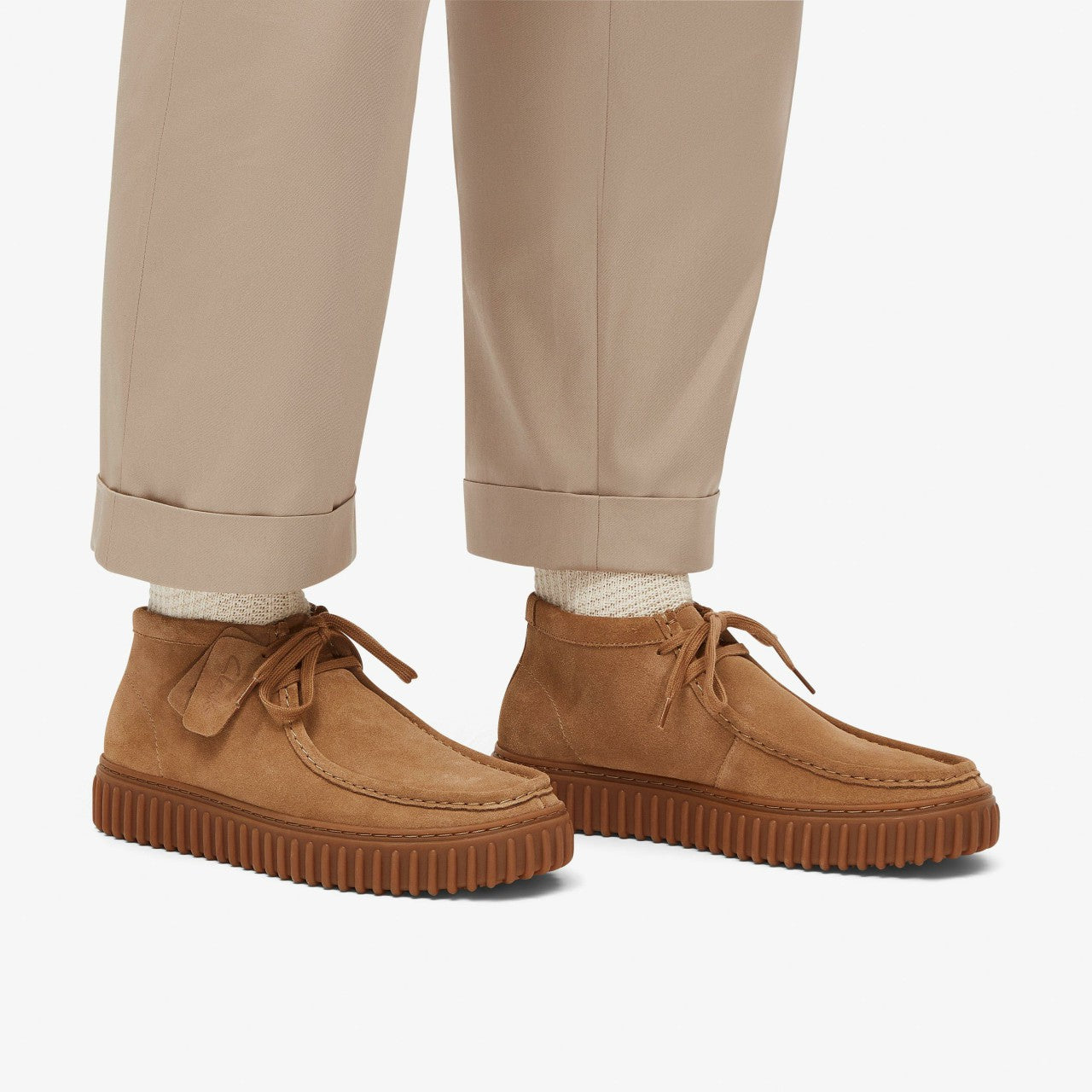 Torhill Hi Dark Sand Suede Clarks Women|Men