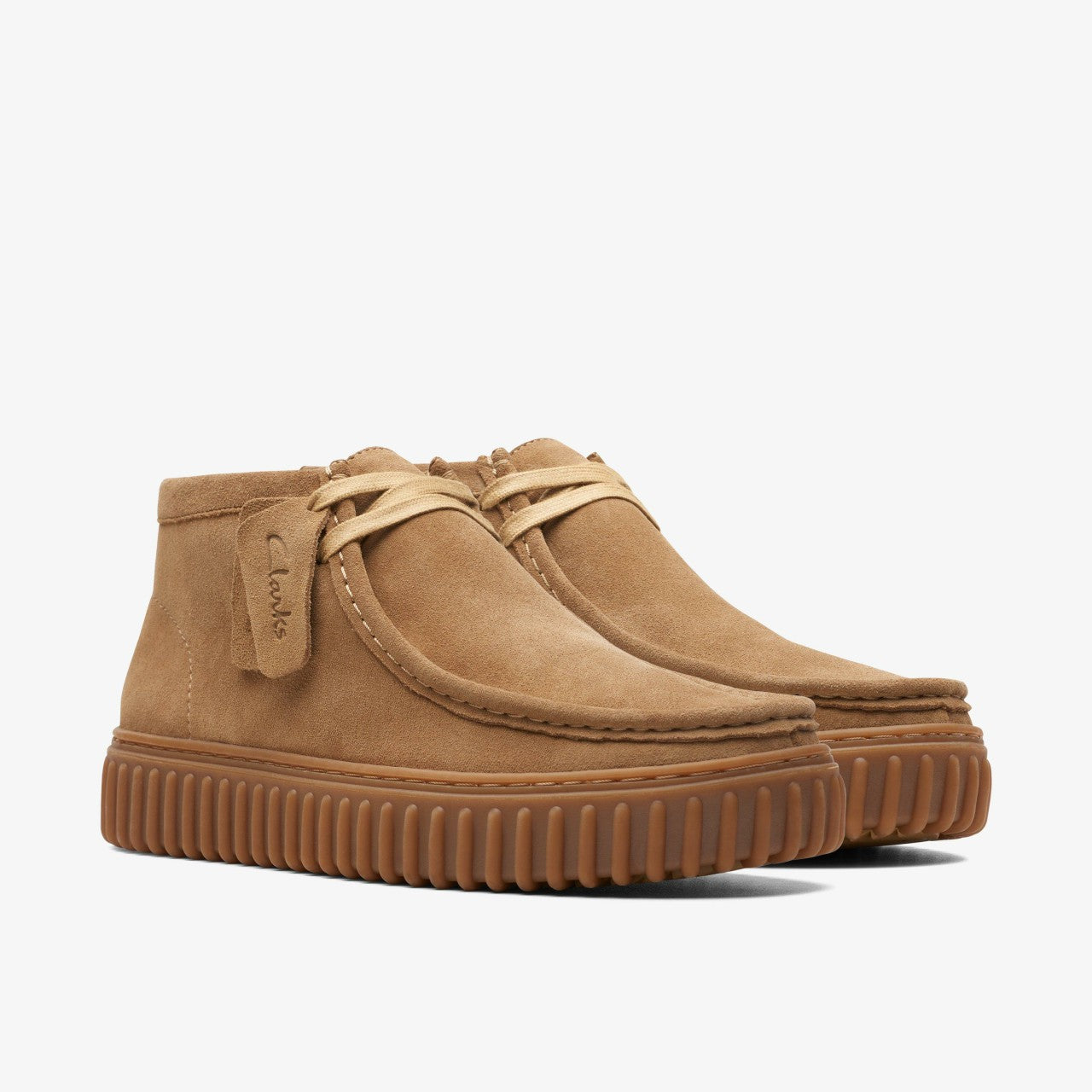Torhill Hi Dark Sand Suede Clarks Women|Men