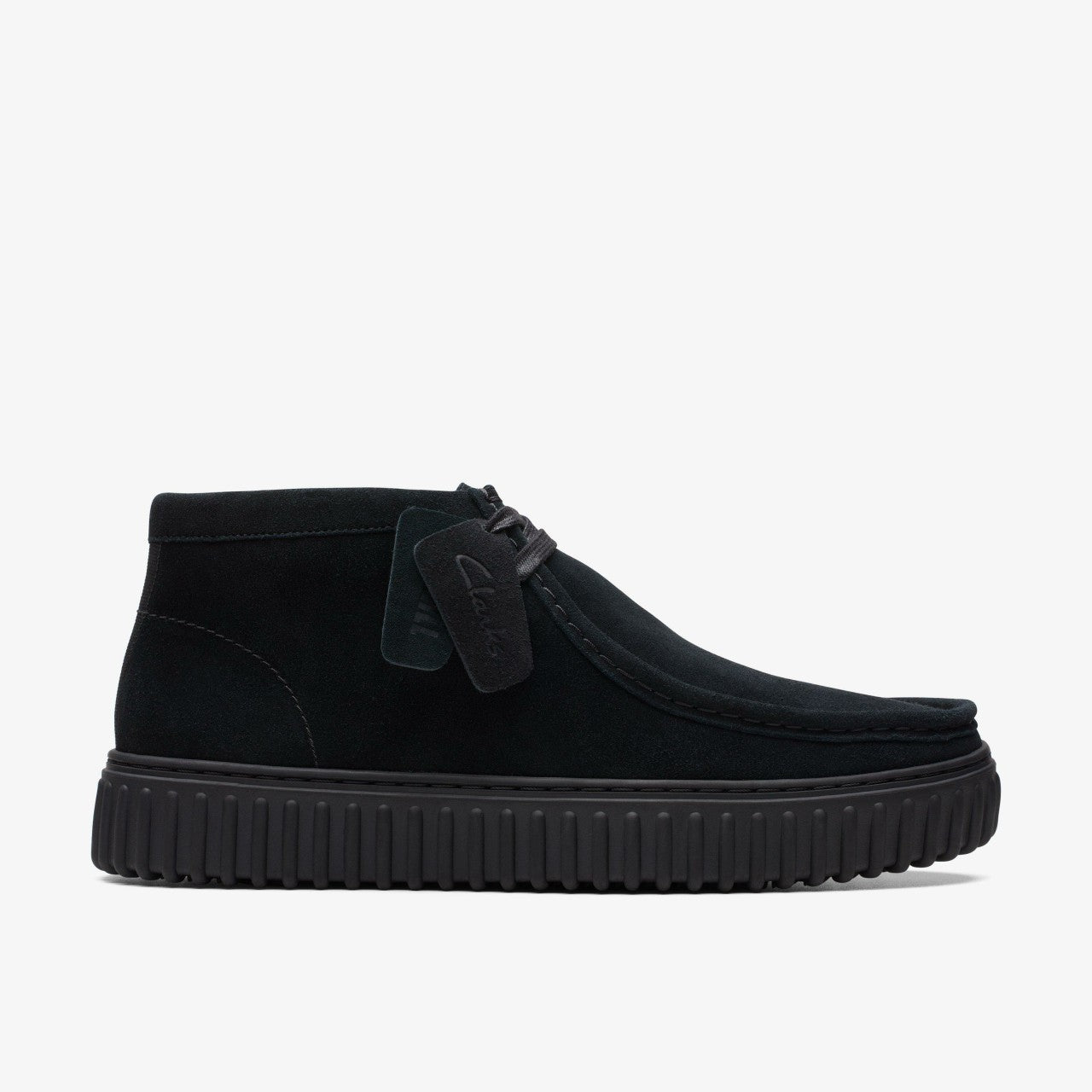 Torhill Hi Black Suede Clarks Women|Men