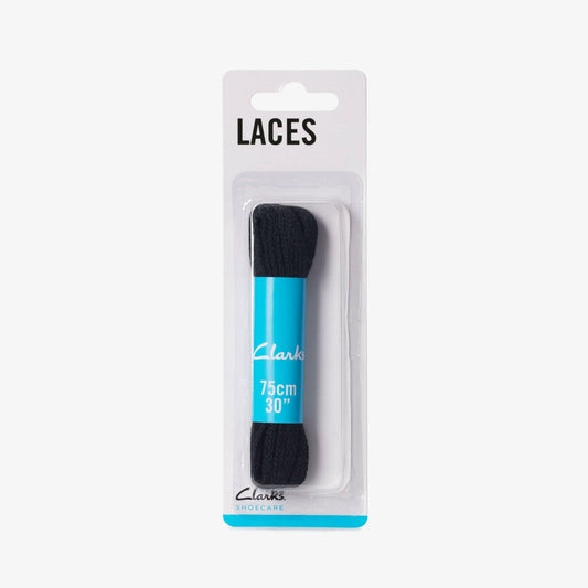 75cm Flat Lace Black Clarks Women|Men