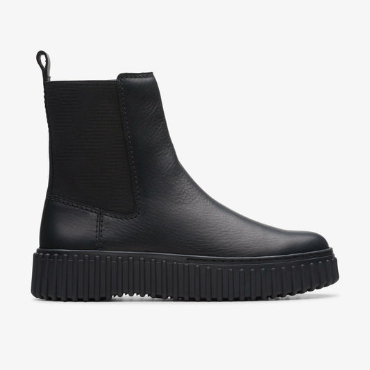 Torhill Maple Ankle Boot Black Leather Clarks Women