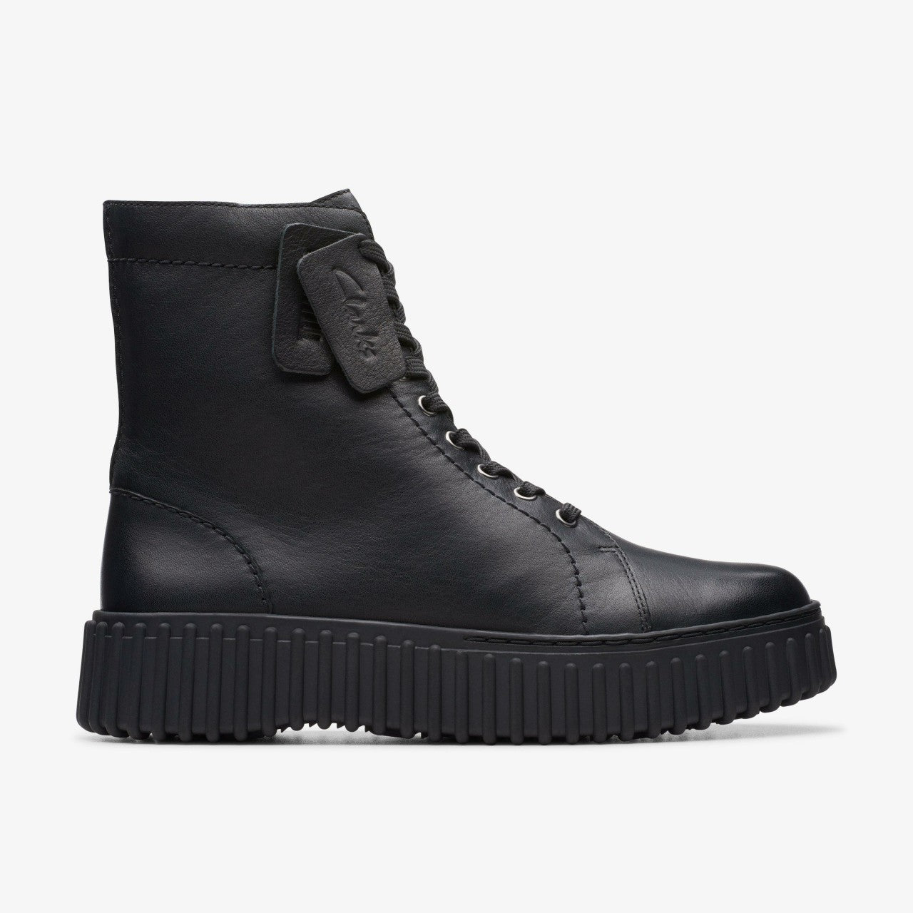 Torhill Rise Ankle Boot Black Leather Clarks Women