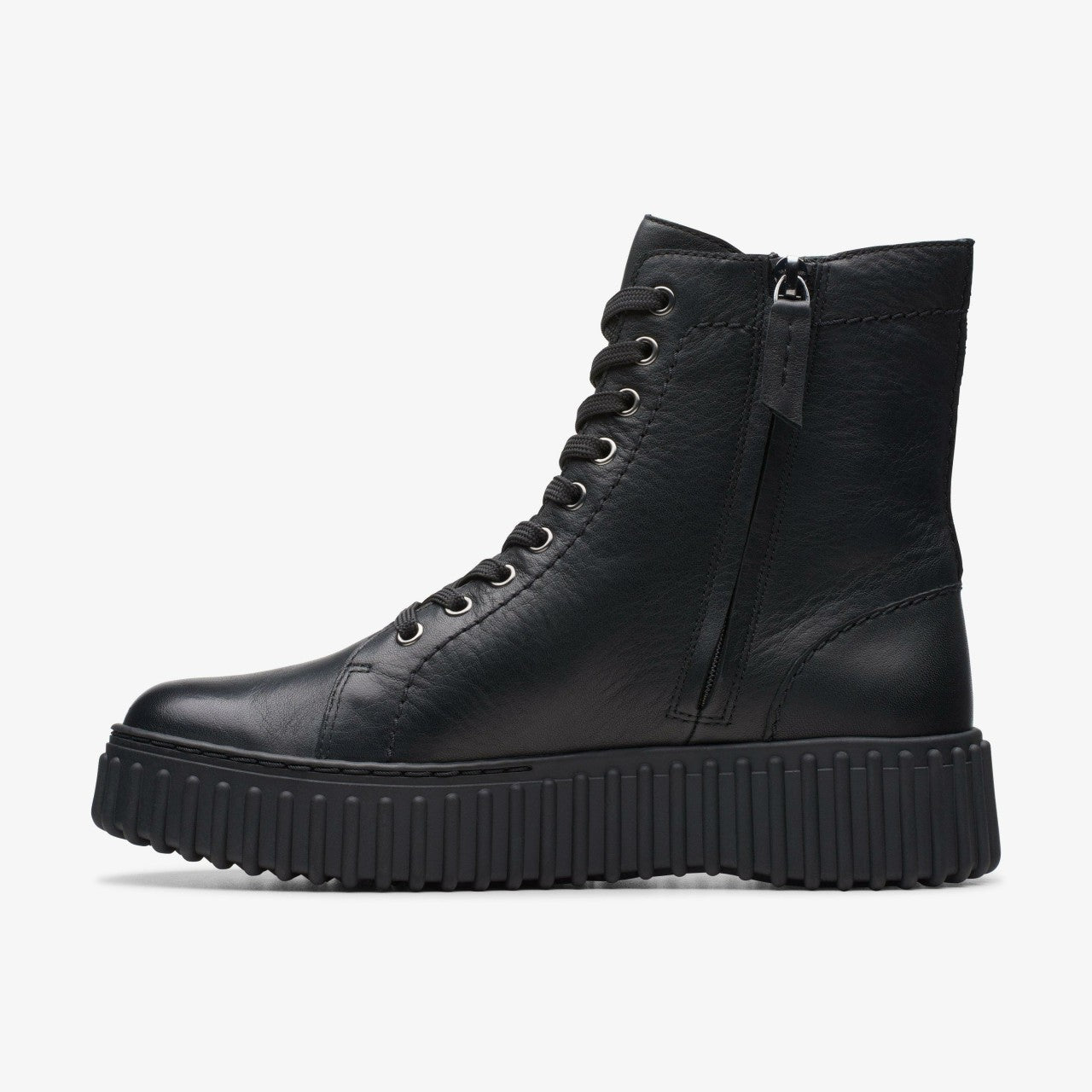 Torhill Rise Ankle Boot Black Leather Clarks Women