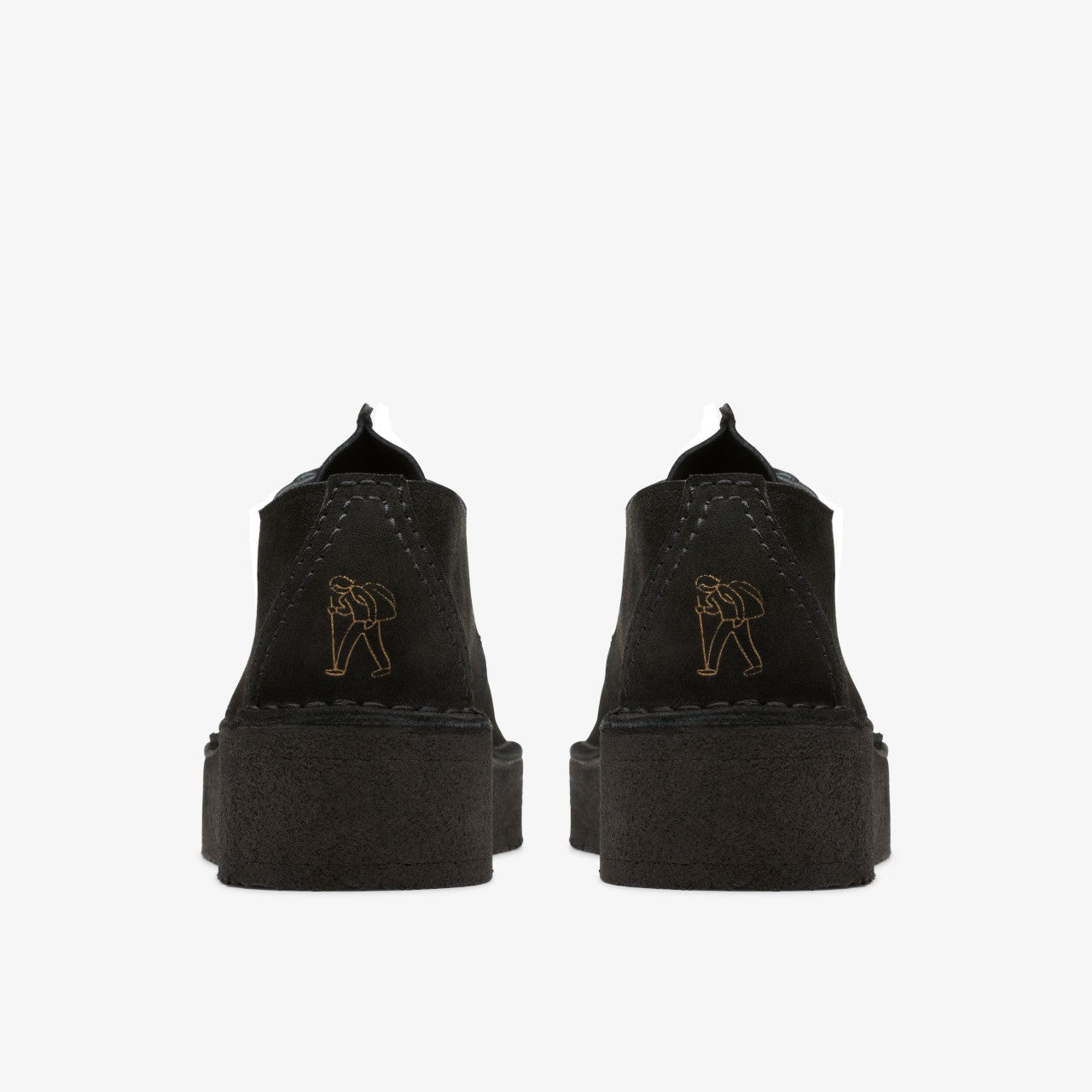 Trek Wedge Black Suede Clarks Women
