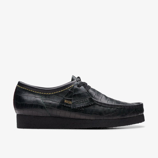 Wallabee Black Crocodile Clarks Men