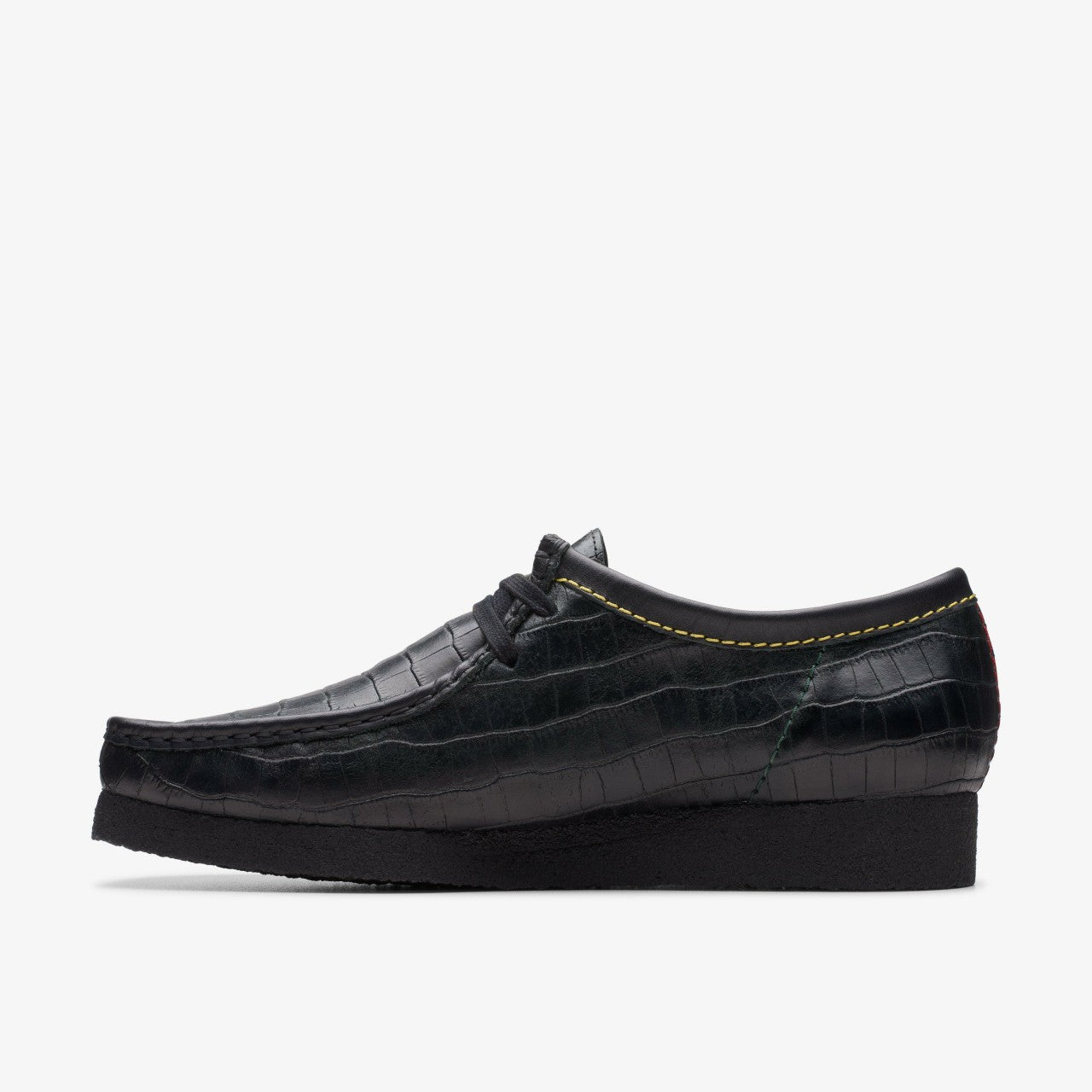 Wallabee Black Crocodile Clarks Men