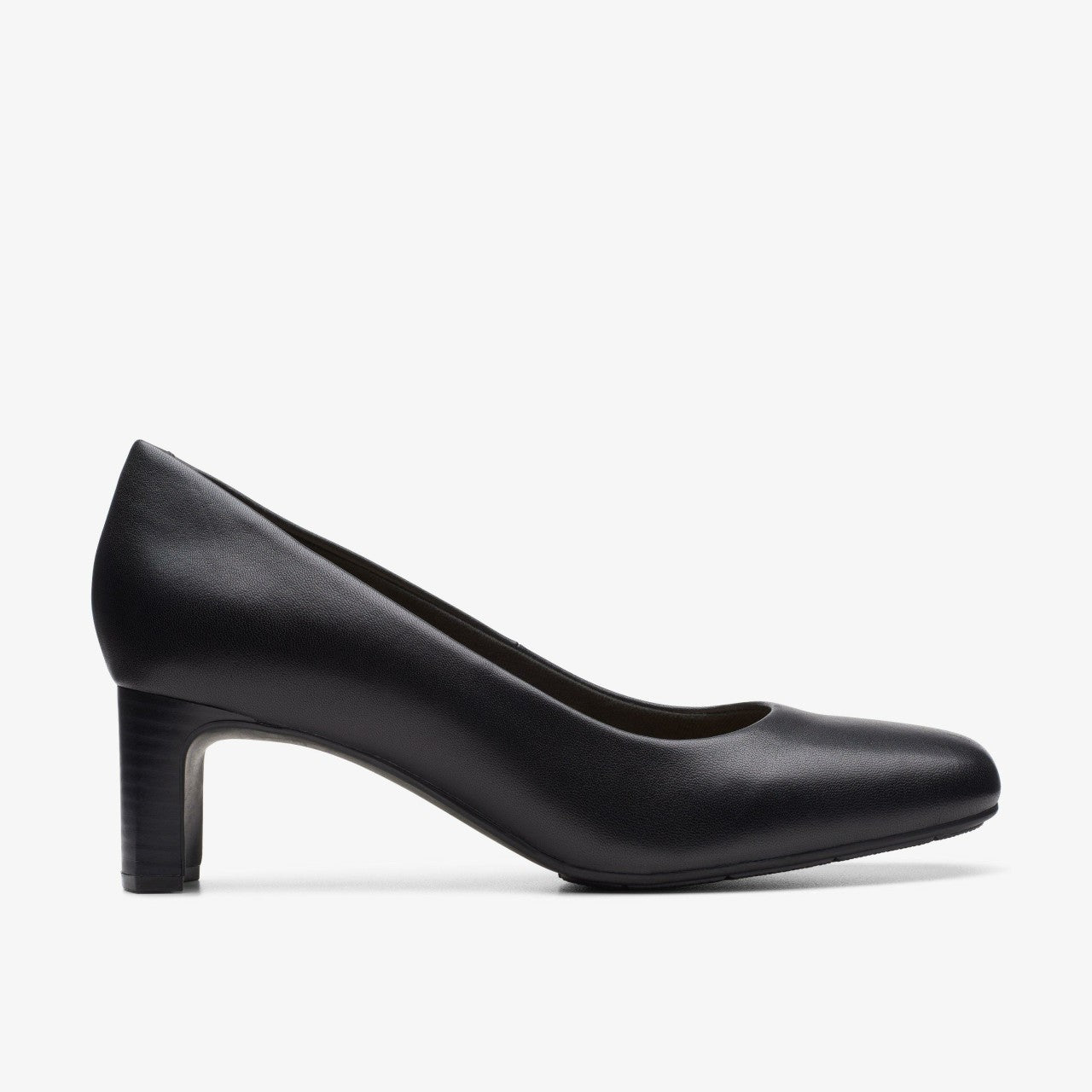 Kyndall Iris Black Leather Clarks Women