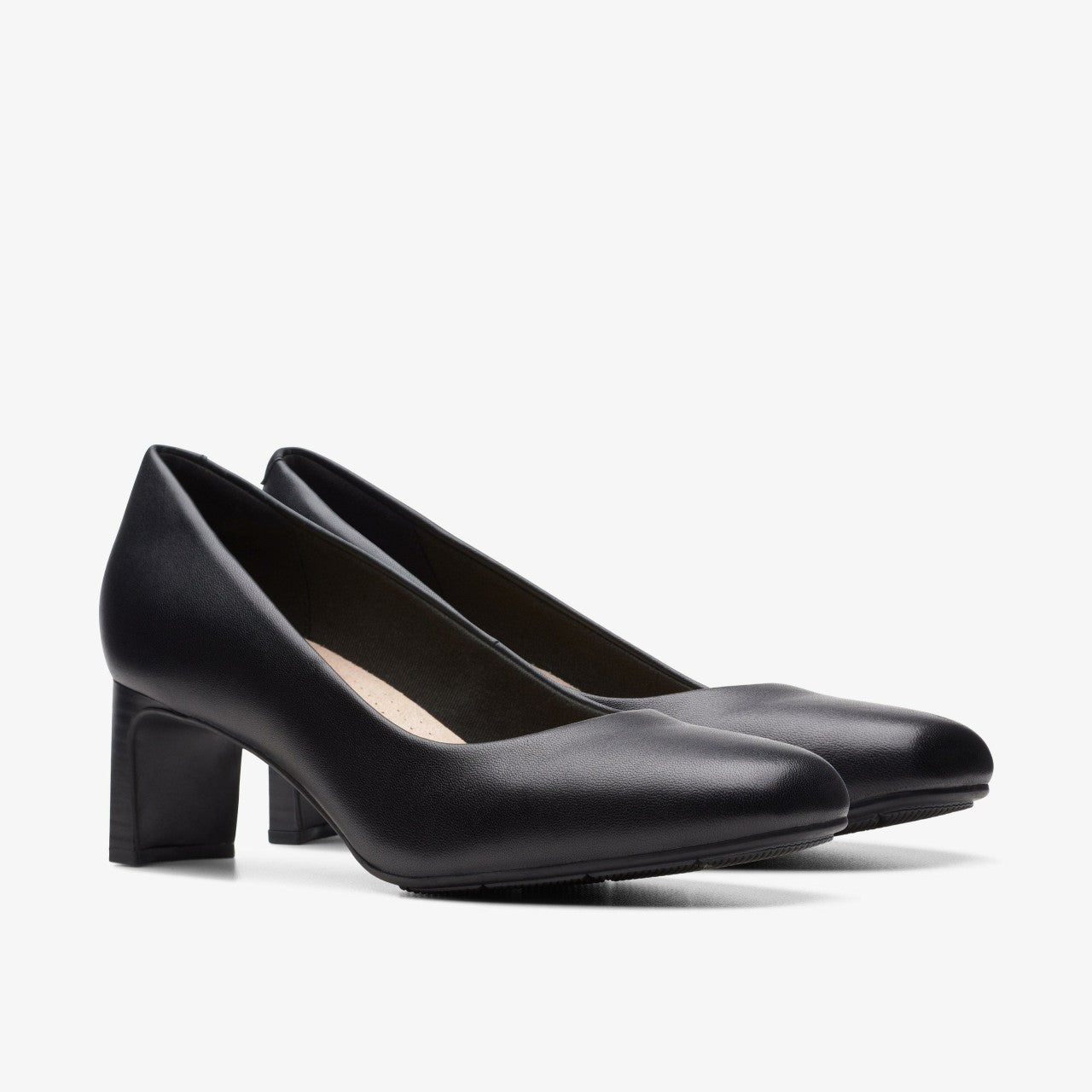 Kyndall Iris Black Leather Clarks Women