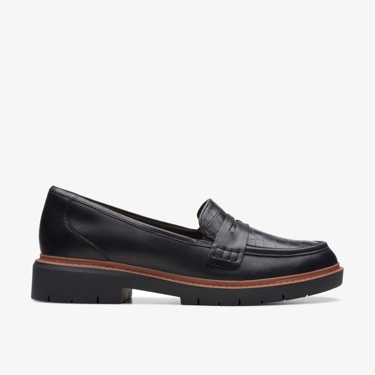 Westlynn Ayla Black Leather Clarks Women