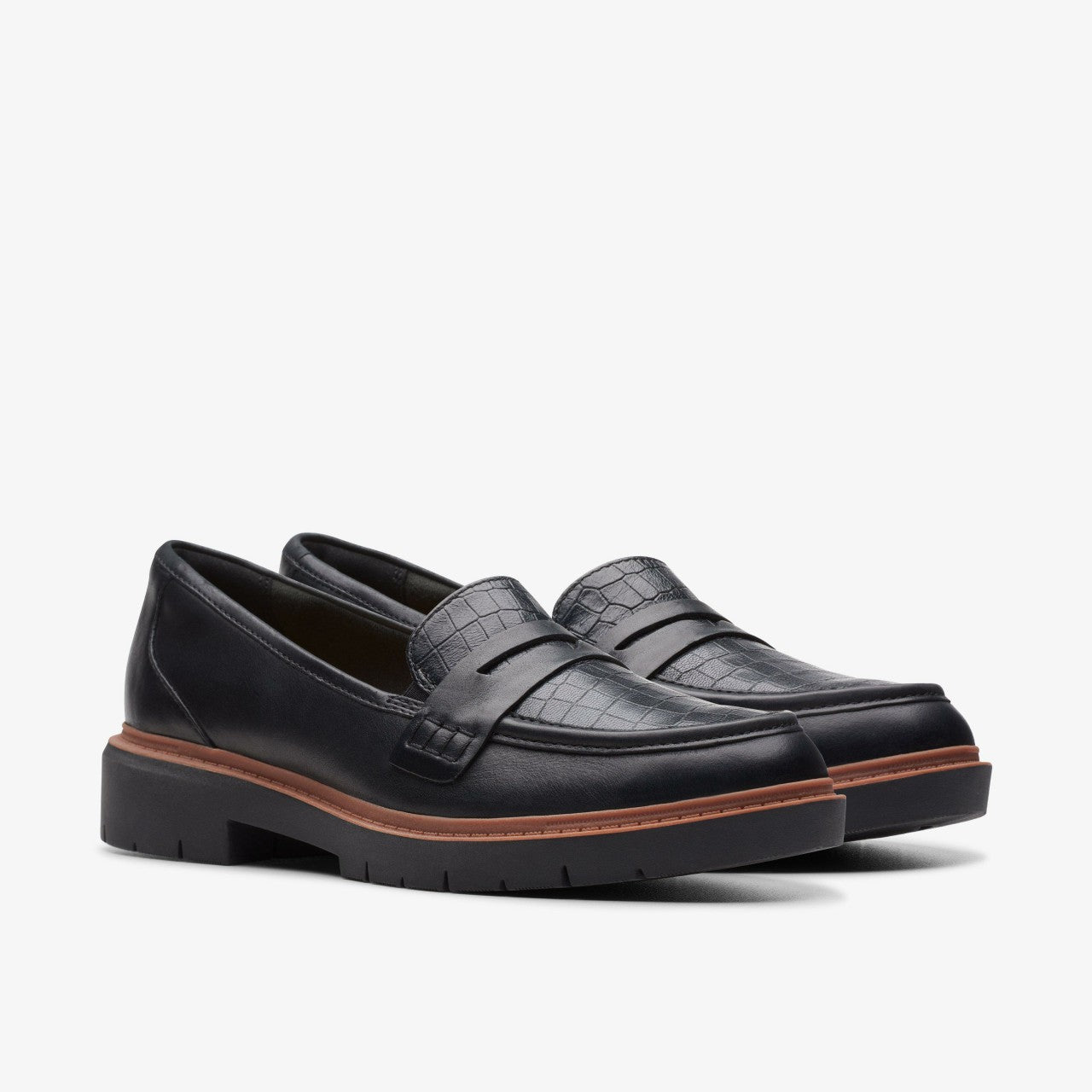 Westlynn Ayla Black Leather Clarks Women