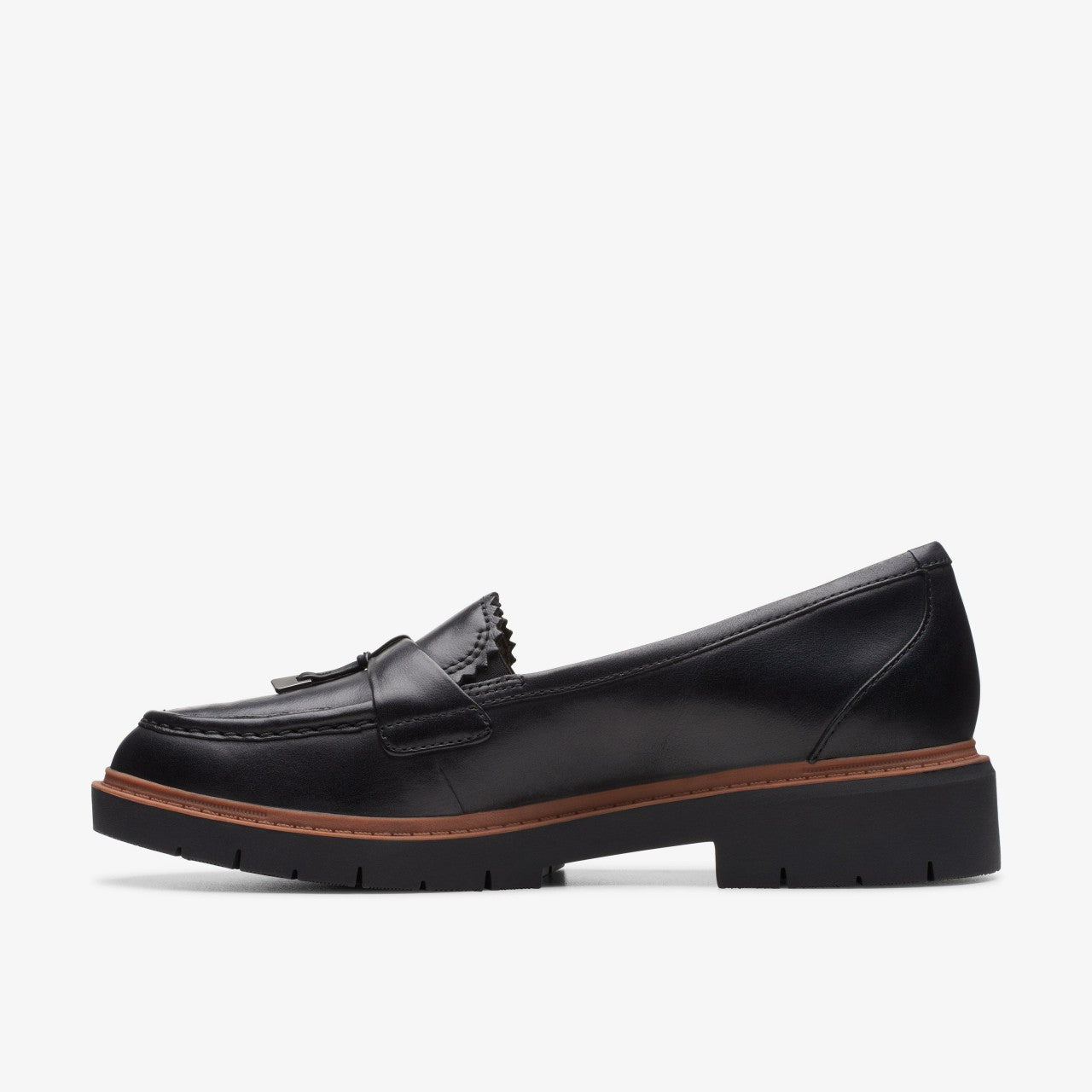 Westlynn Bella Black Leather Clarks Women