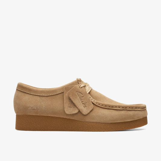 Wallabee EVO Shoe Dark Sand Suede Clarks Women