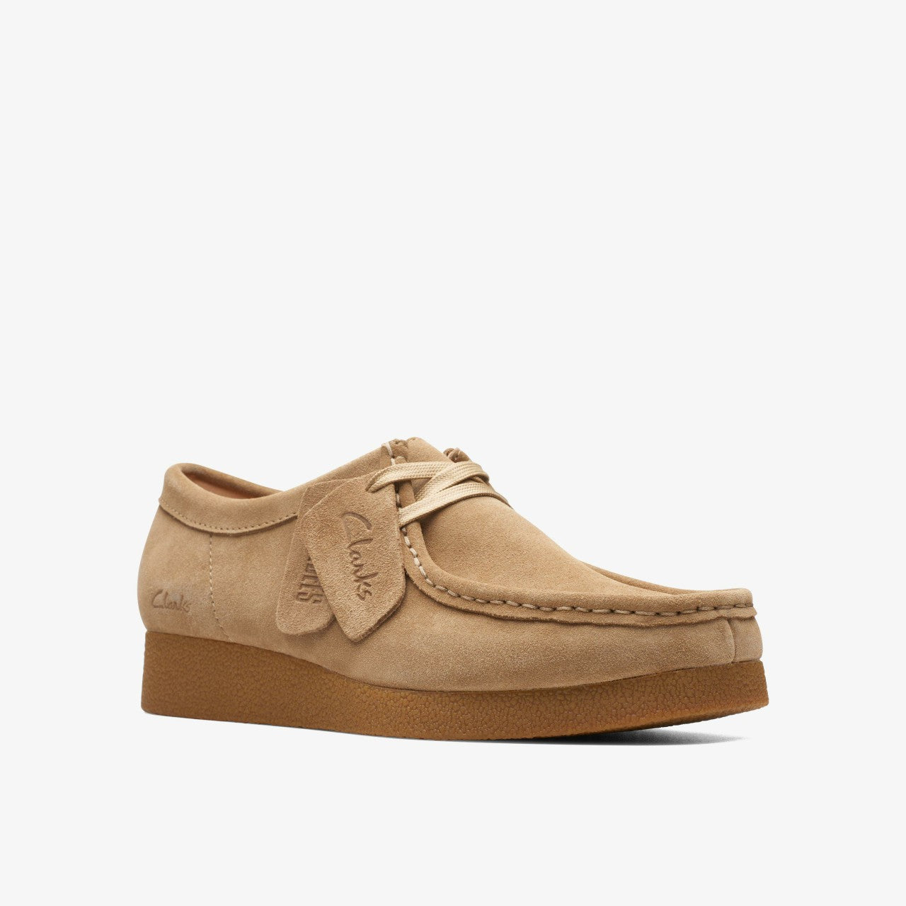 Wallabee EVO Shoe Dark Sand Suede Clarks Women