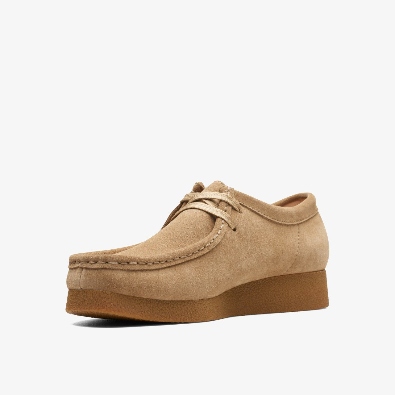 Wallabee EVO Shoe Dark Sand Suede Clarks Women