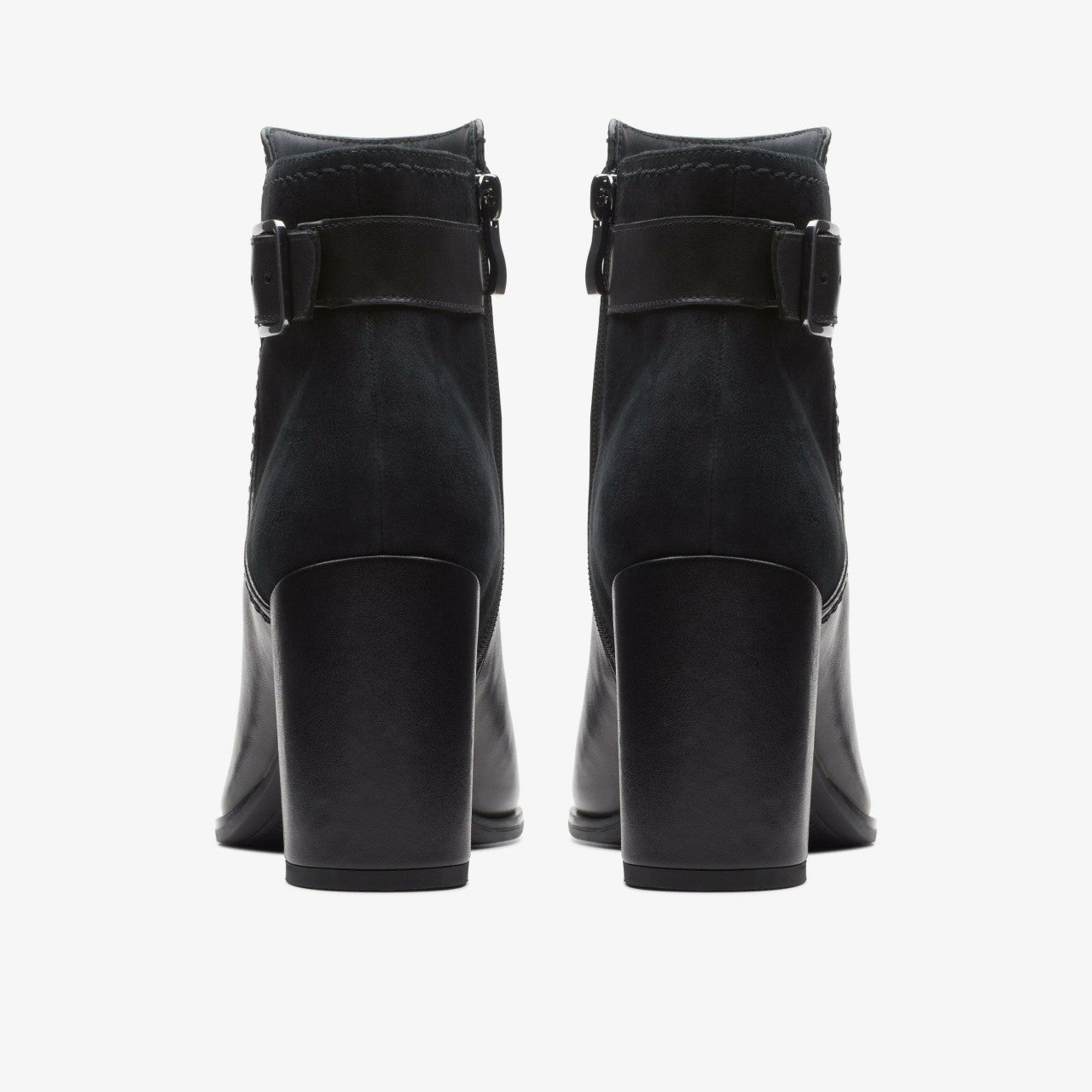 Freva 85 Buckle Black Leather Clarks Women