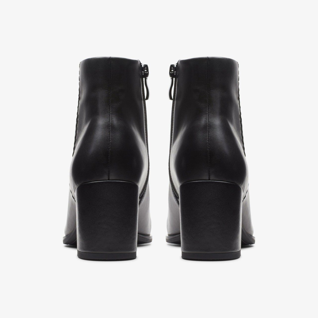 Freva 55 Zip Ankle Boot Black Leather Clarks Women