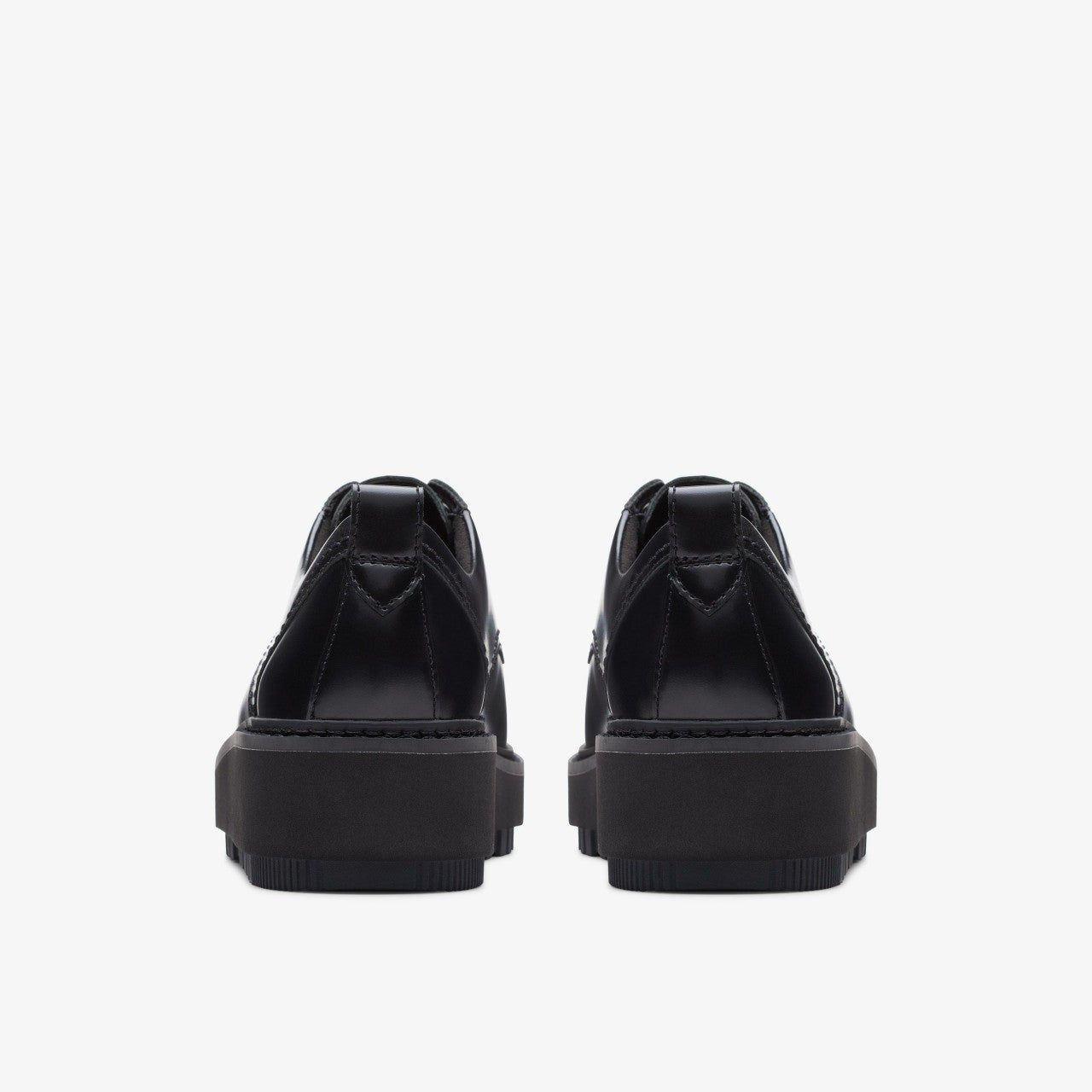 Orianna W Derby Black Leather Clarks Women