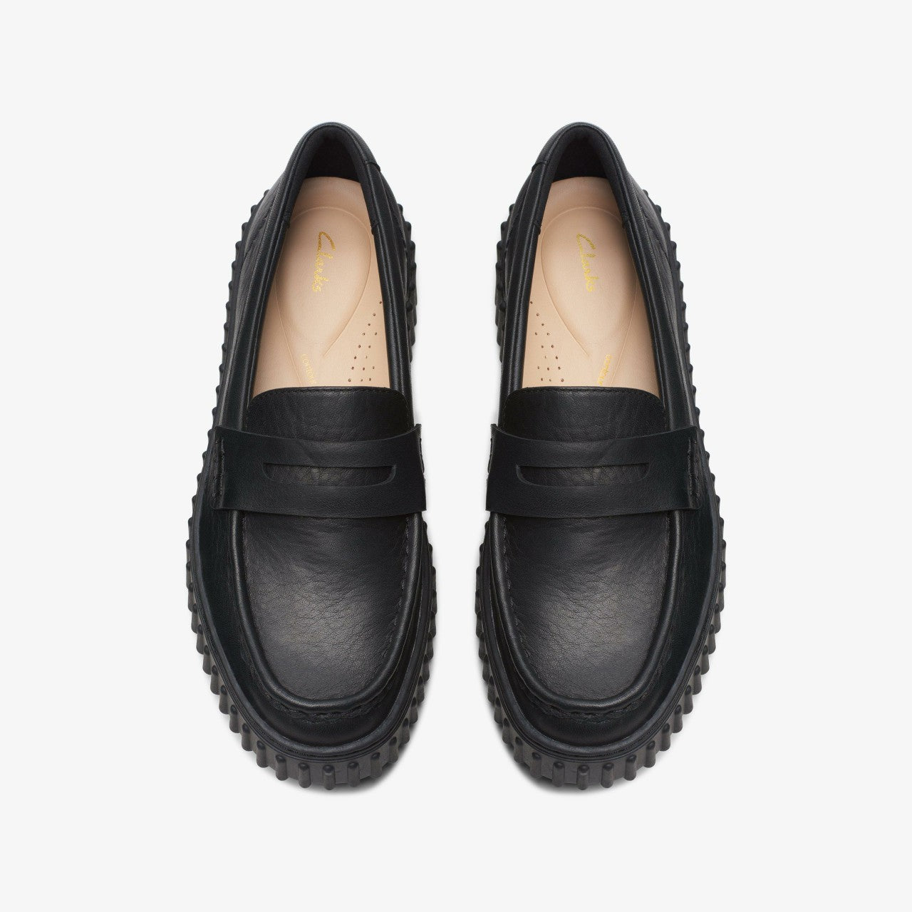 Torhill Penny Loafer Black Leather Clarks Women