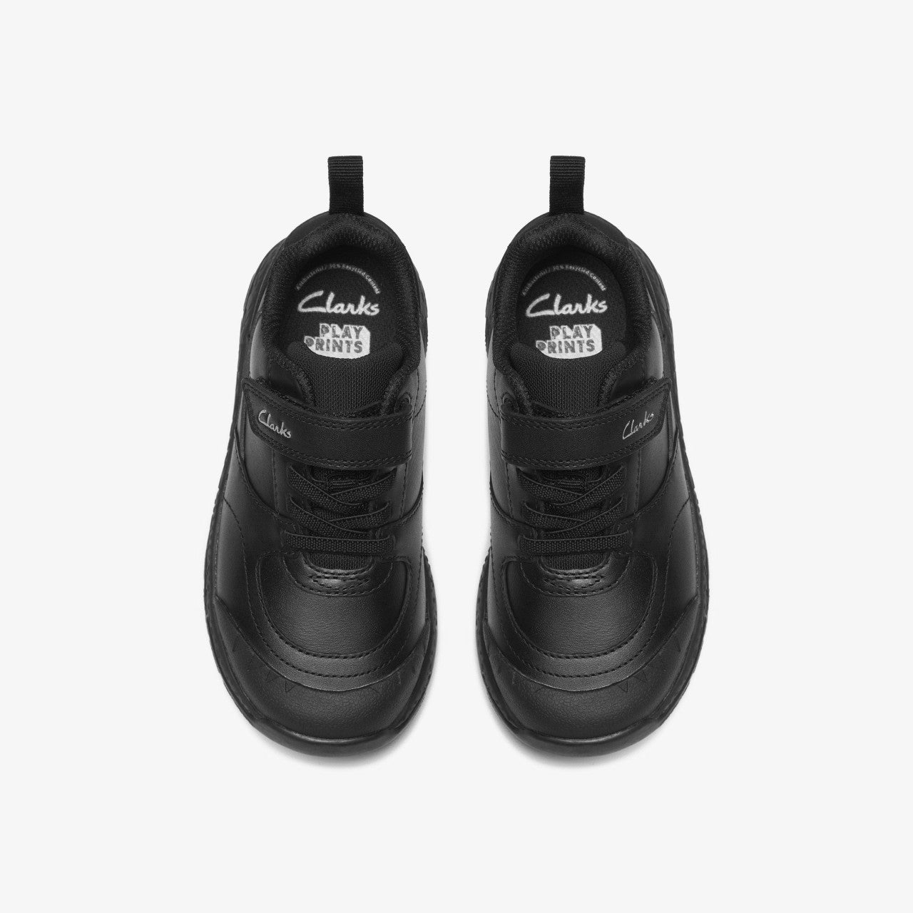 Steggy Stride Kid Black Leather Clarks Kids