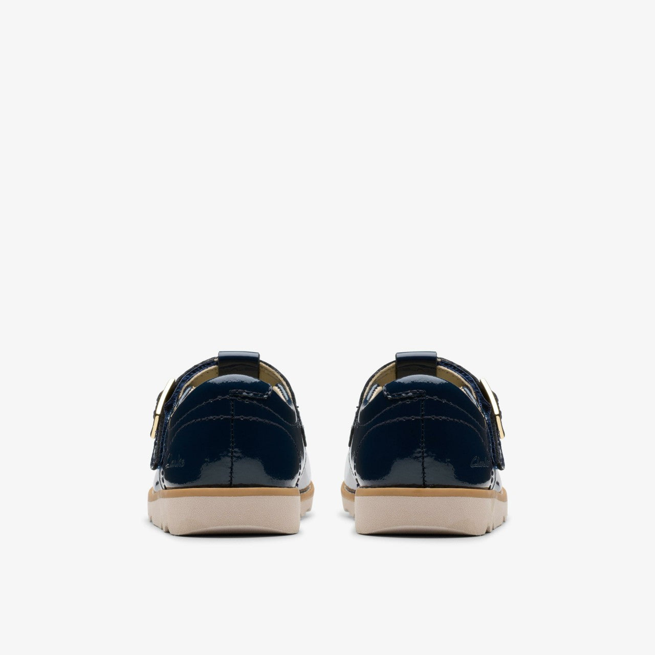 Crown Print Toddler Navy Patent Clarks Babies|Kids