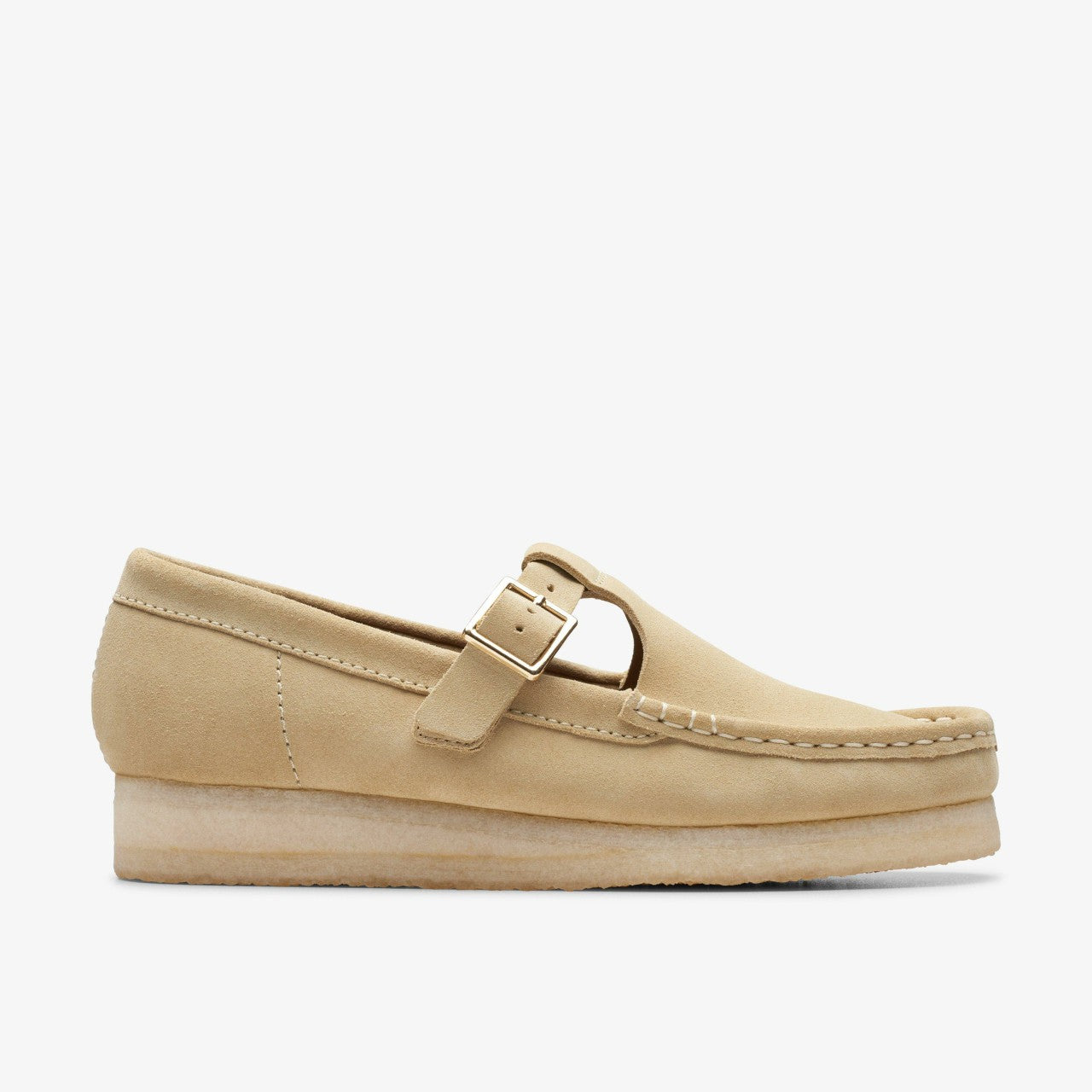 Wallabee T Bar Maple Suede Clarks Women