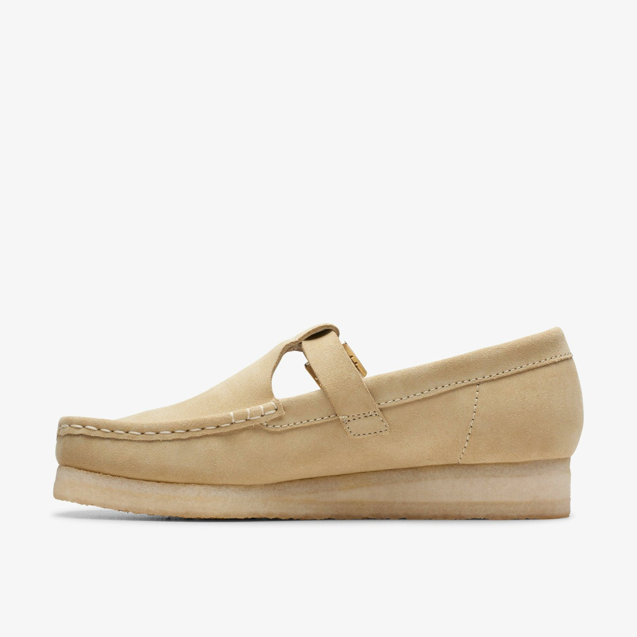 Wallabee T Bar Maple Suede Clarks Women