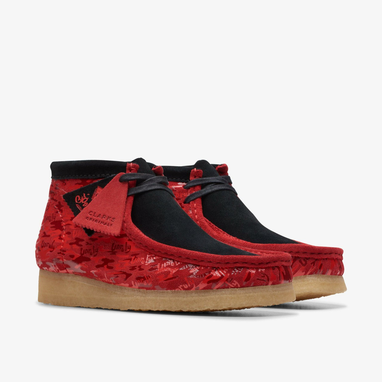 Wallabee Boot Red Camouflage Clarks Men