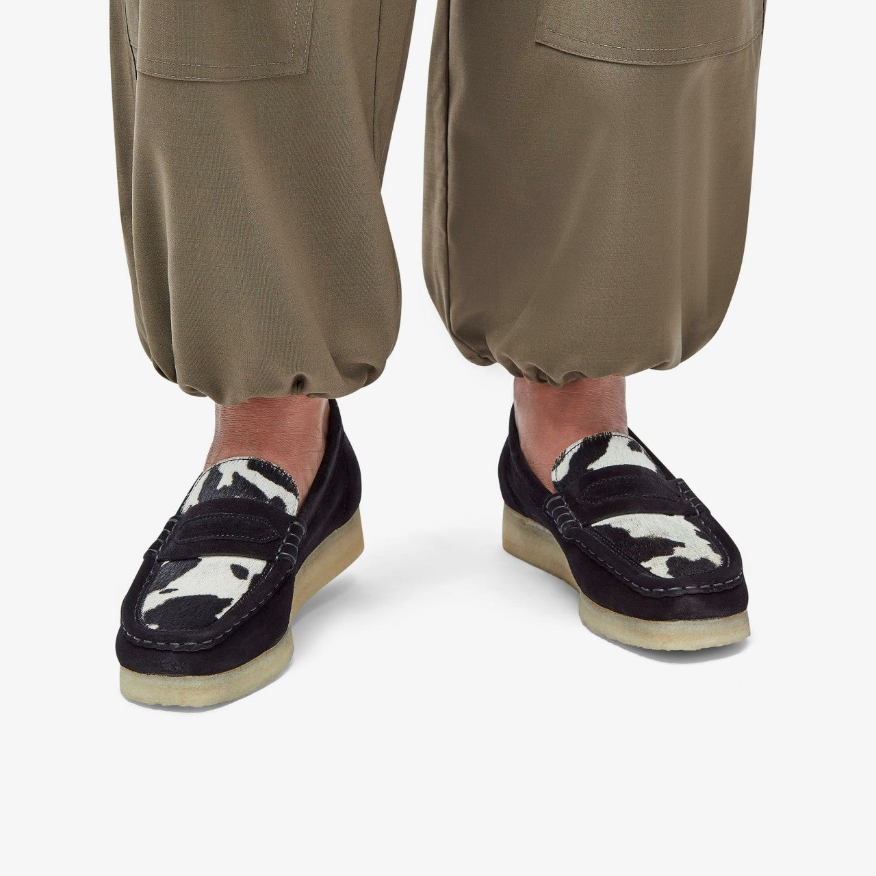 Wallabee Loafer Cow Print HairOn Clarks Women