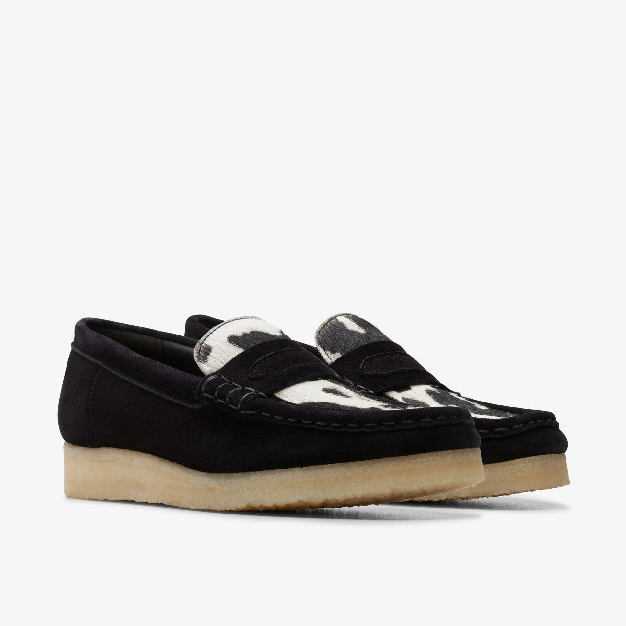 Wallabee Loafer Cow Print HairOn Clarks Women