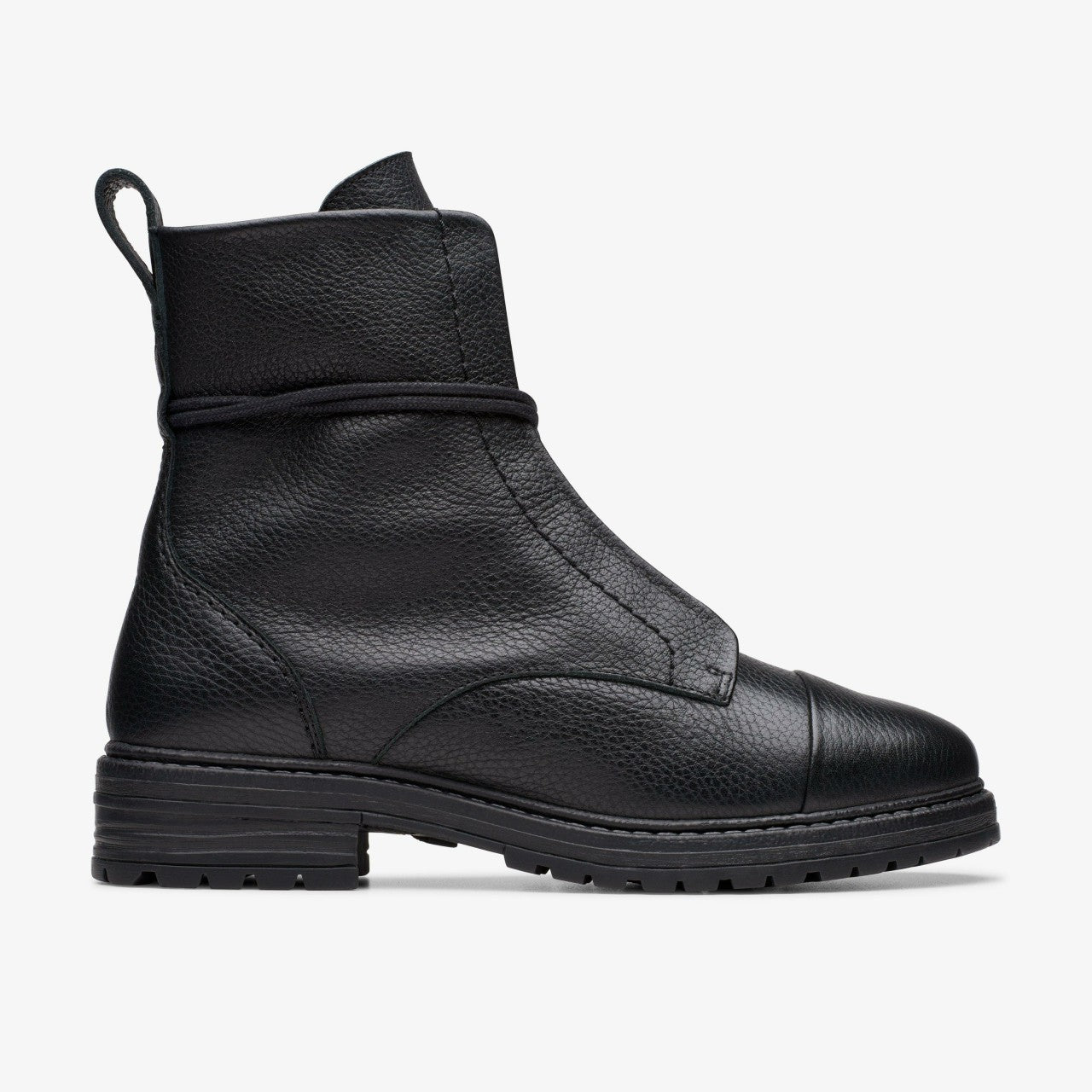 Rixley Lace Black Leather Clarks Women