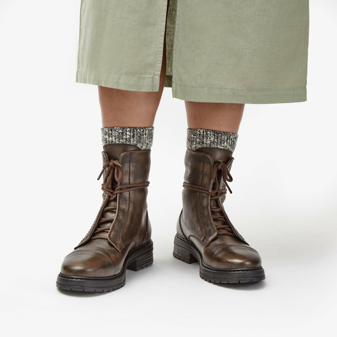 Rixley Lace Dark Brown Leather Clarks Women