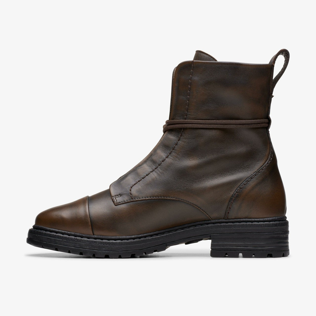 Rixley Lace Dark Brown Leather Clarks Women